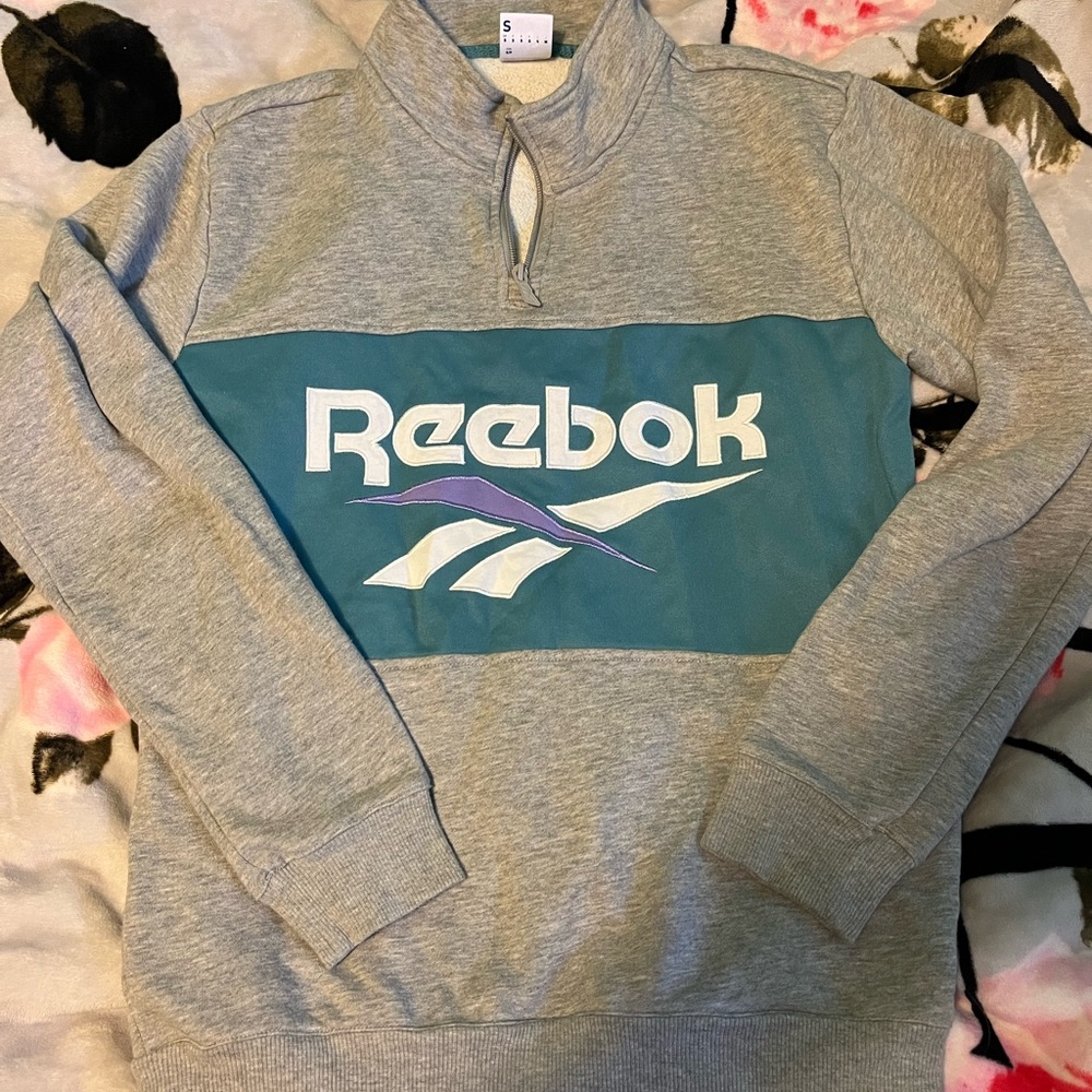 Vintage Reebok quarter zip pullover S
